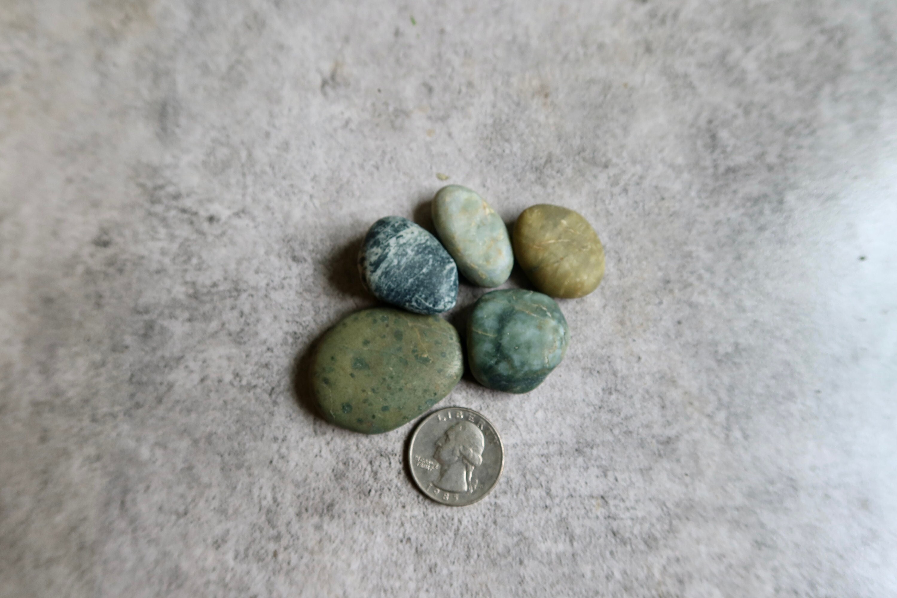 White Quartz Lot 13 Beach Round Sea Rocks White Tumble Stone