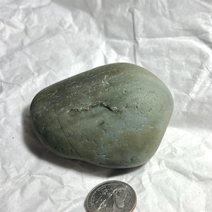 Green Beach Stone – Naturally Polished, Meditation Decor