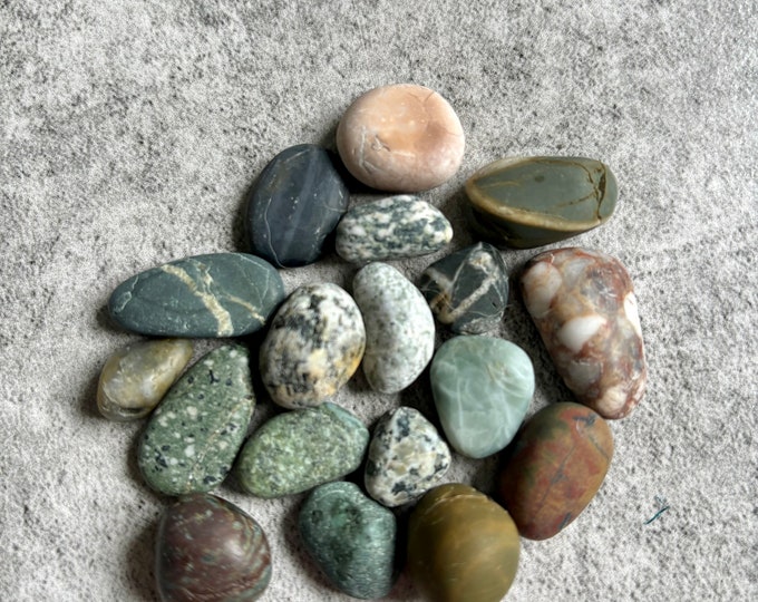 Patterned Tumbled Rocks Tumbled Ocean Rocks - Polished Sea Rocks C5 - Etsy