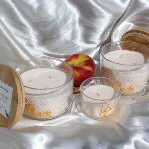 Natural Soy Wax Candle | Handmade 3-wick Candle | Scented Candle Gift | &quot;Sugar Honey Peach Tea&quot;