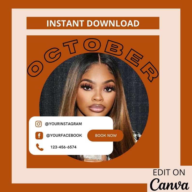 Booking Template, Price List Template, Diy Nail Price List, Small