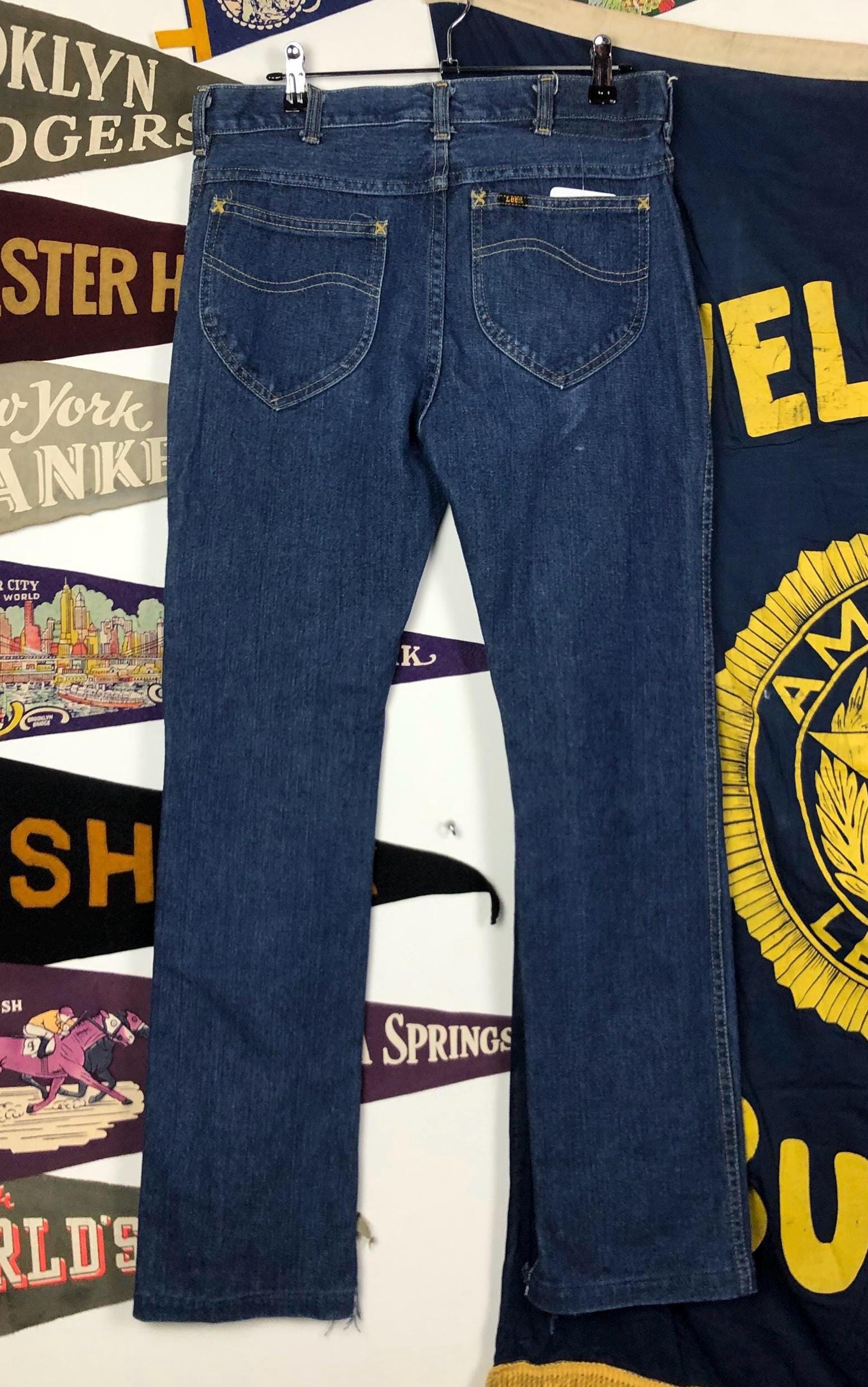 【vintage】 70s Lee talon zipper denim j Vintage Lee Riders Blue Denim Jeans Talon 42 Zipper Union