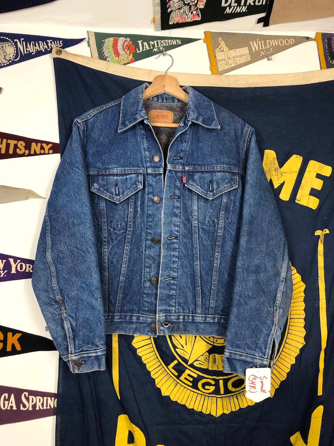 Vintage Pre 84 Blanket Lined Levi's Type 3 Trucker Jacket 70505
