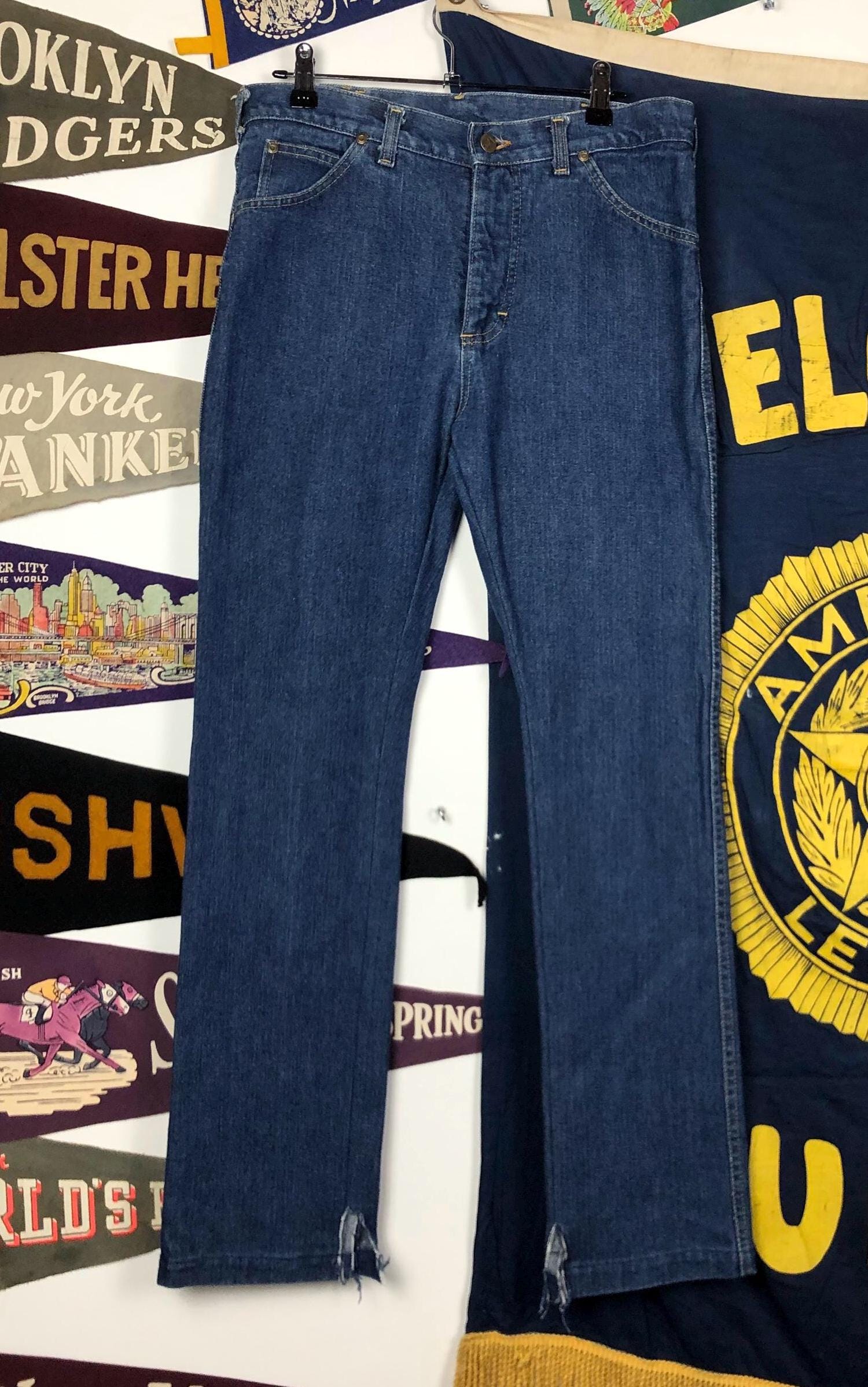 Vintage 70s Lee Denim Jeans Talon 42 Zipper 31 X 30 - Etsy