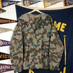 NVA East German Blumentarn camoflauge camo field jacket size 3 Large 1961