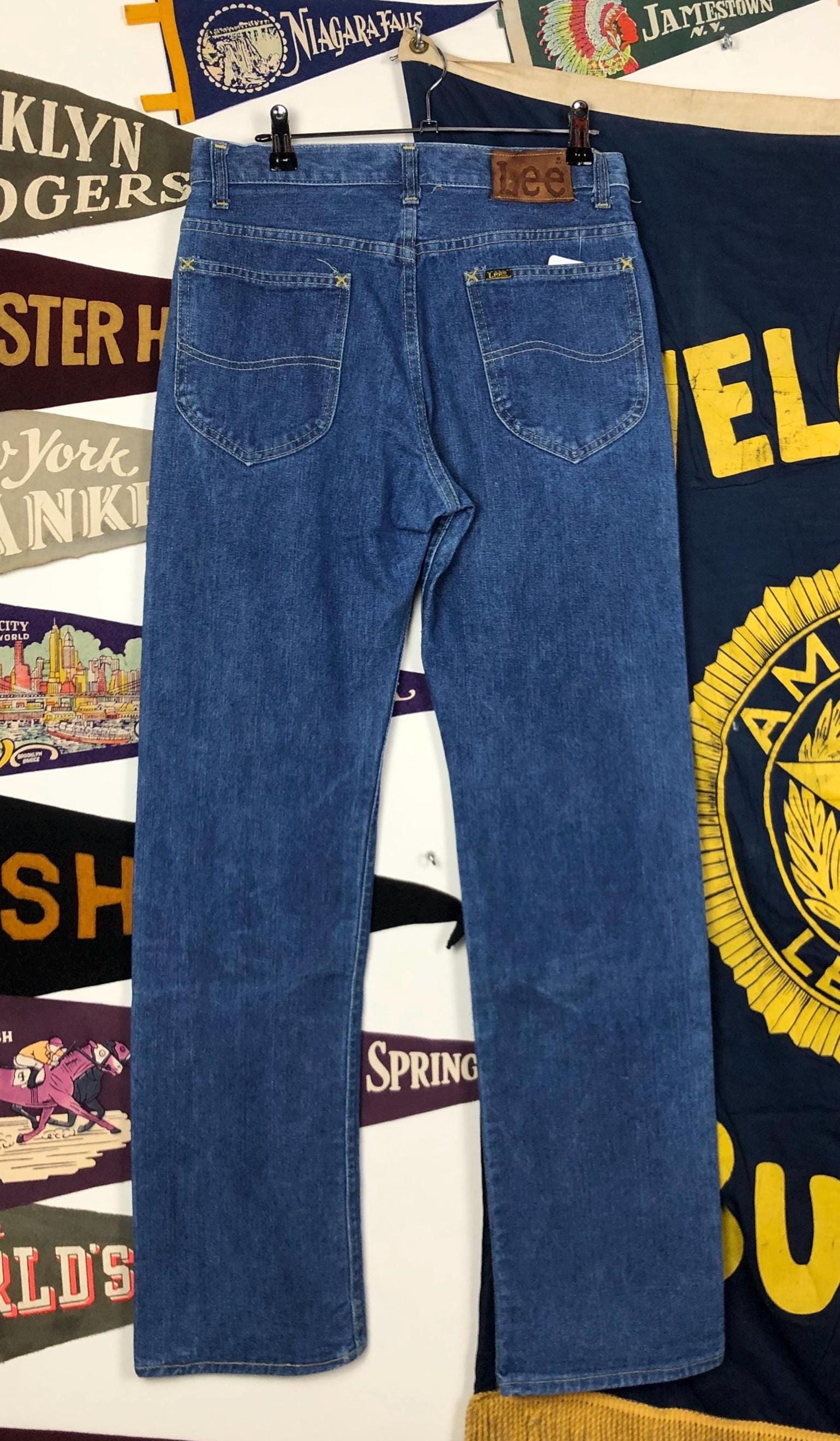 Vintage Lee Riders Made in USA Talon 42 Zipper Denim Jeans 30 X 32 