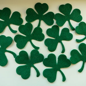 4-5cm Green Felt Clover