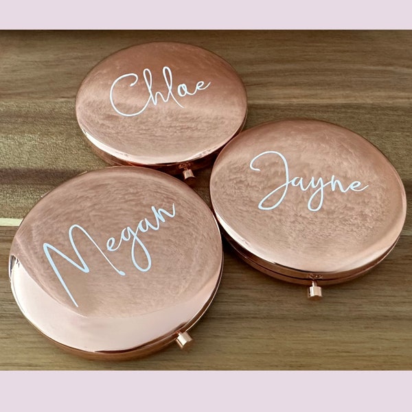 Personalised Compact Mirror Etsy UK