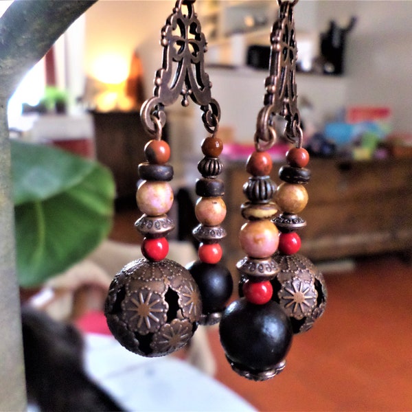 Boucles d'oreilles hippie-chic