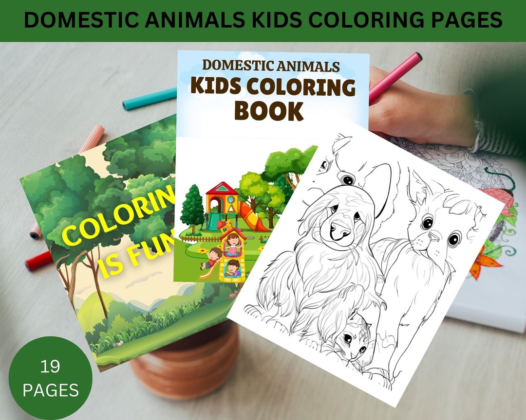 10 Adorable Domestic Animal Coloring Pages for Kids: Unleash Their Creativity and Imagination