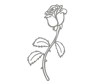 Table Top Rose Plasma CNC DXF Flower