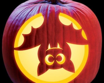 Halloween Bat Cute DXF, PDF, SVG, Halloween Door Hanger, Halloween Decor, Bat Door Hanger , Bat Trick or Treat, Printable Pumpkin Template