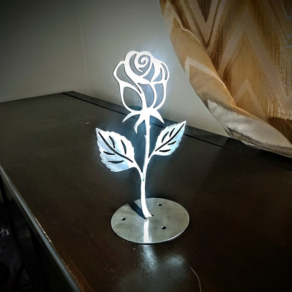 Table Top Rose Plasma CNC DXF Flower