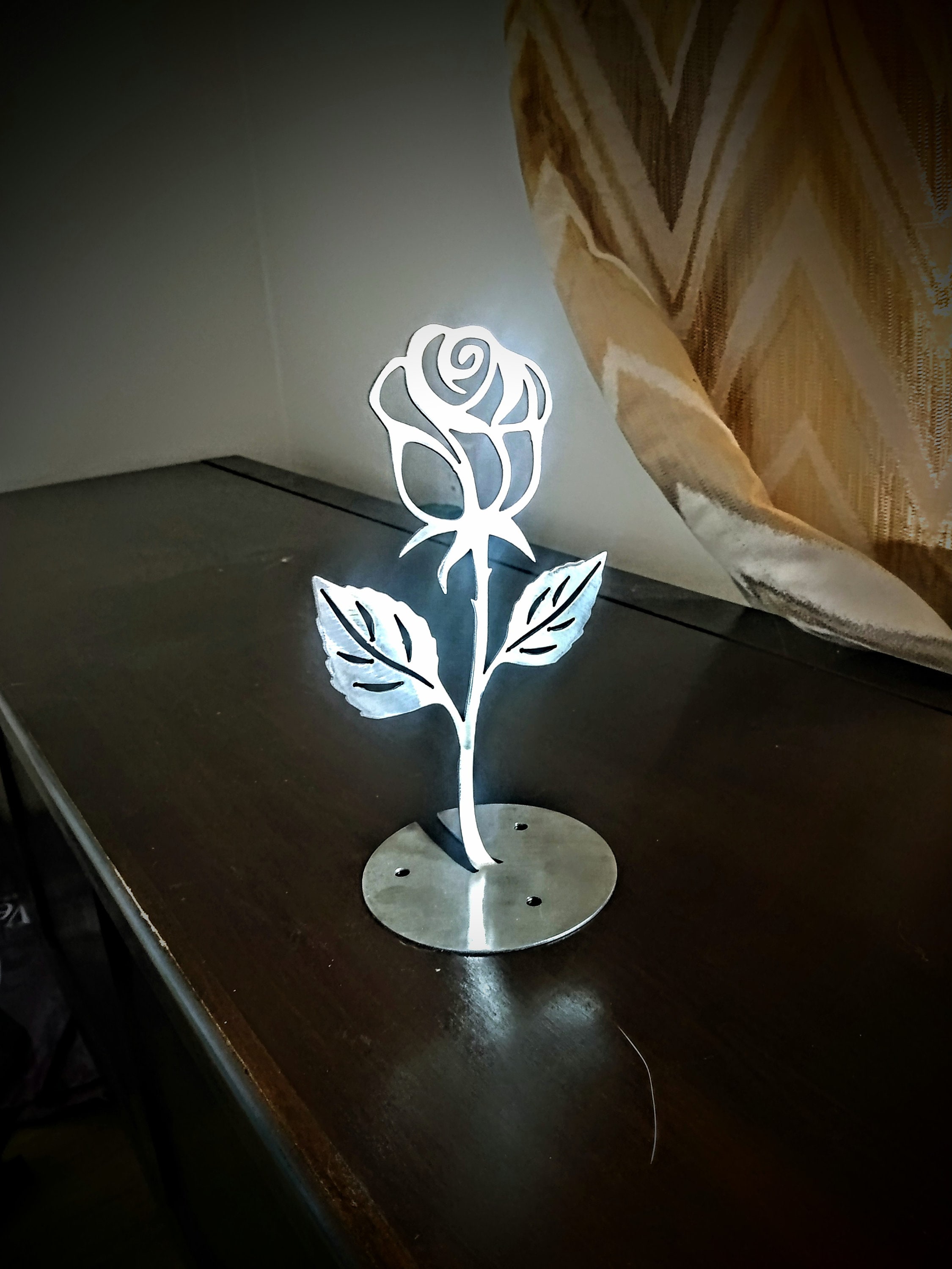 Table Top Rose Plasma CNC DXF Flower