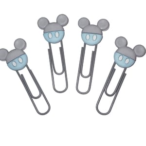 Baby Mickey Decorative Paperclips, Junk Journal or Planner Embellished Paperclips, Bookmarks for Planners or Journals, Altered Paperclip