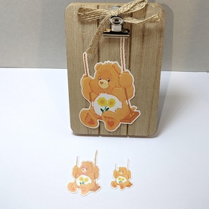 Friendship Bear, 80s Cartoon Character Decorative Sticker, Care Bear Decals for Journals, Scrapbooks, Laptops