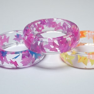Double Neon Resin rings