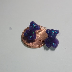 Cute Gummy Bear Stud Earrings, Dainty Gummy Bear Posts, Variety Of Colors, Gummy Bear Jewelry, Custom Made