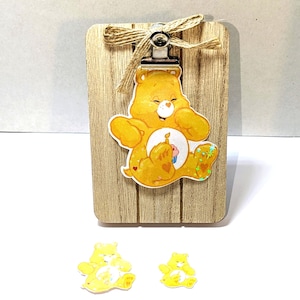 Birthday Bear, 80s Cartoon Character Decorative Sticker, Care Bear Decals for Journals, Scrapbooks, Laptops