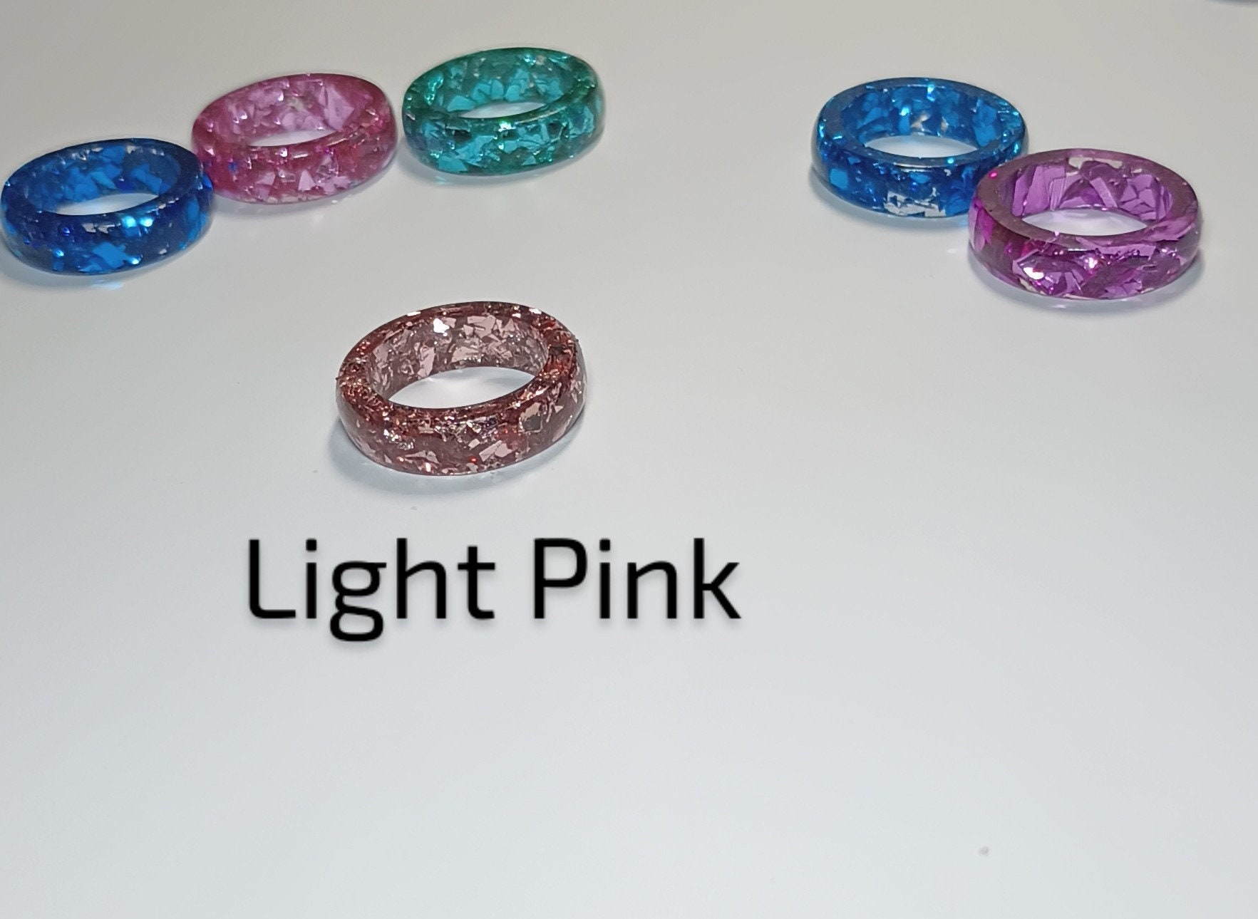 NEW COLORS! Foil Resin Rings 2 - Etsy
