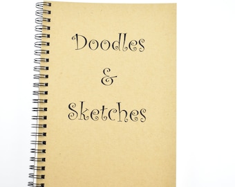 Handmade Journal, Personalized Journal, Sketch Book, Doodle Pad, Sketch Journal, Handmade Notebook, Diary
