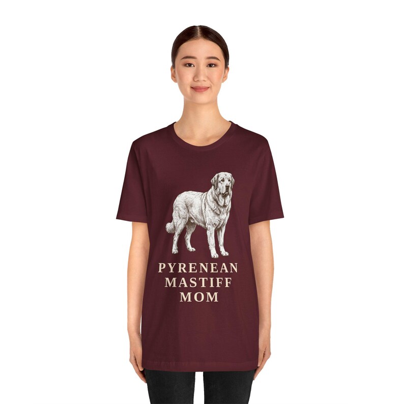 Pyrenean Mastiff Mom Shirt, Vintage Dog Sketch Tee, Spanish Mastiff Owner Gift image 5