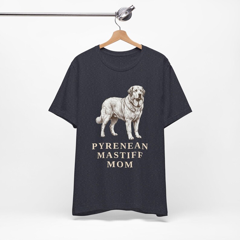 Pyrenean Mastiff Mom Shirt, Vintage Dog Sketch Tee, Spanish Mastiff Owner Gift image 4