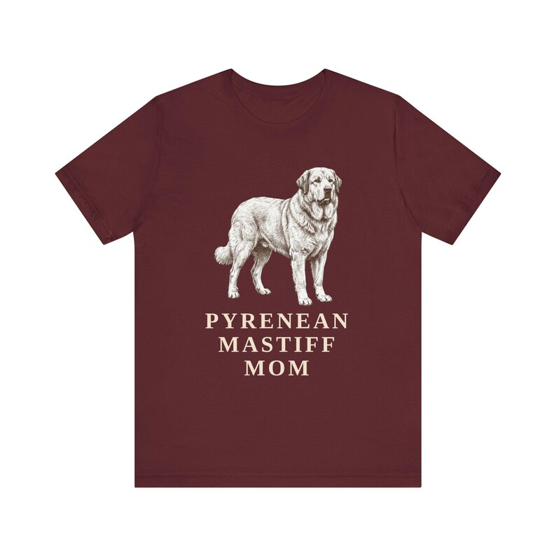 Pyrenean Mastiff Mom Shirt, Vintage Dog Sketch Tee, Spanish Mastiff Owner Gift image 16