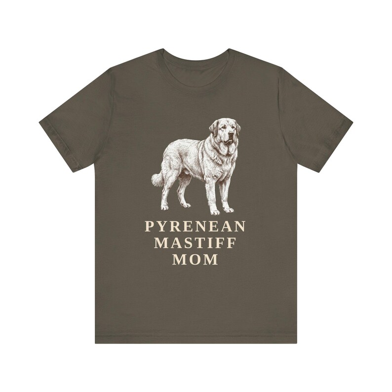 Pyrenean Mastiff Mom Shirt, Vintage Dog Sketch Tee, Spanish Mastiff Owner Gift image 12