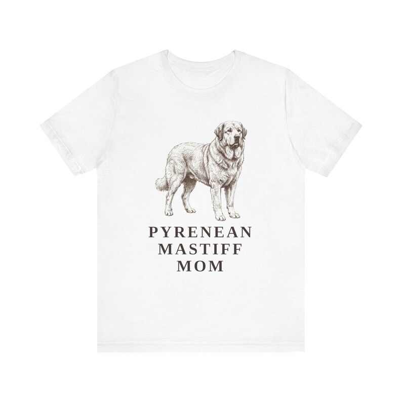 Pyrenean Mastiff Mom Shirt, Vintage Dog Sketch Tee, Spanish Mastiff Owner Gift image 7