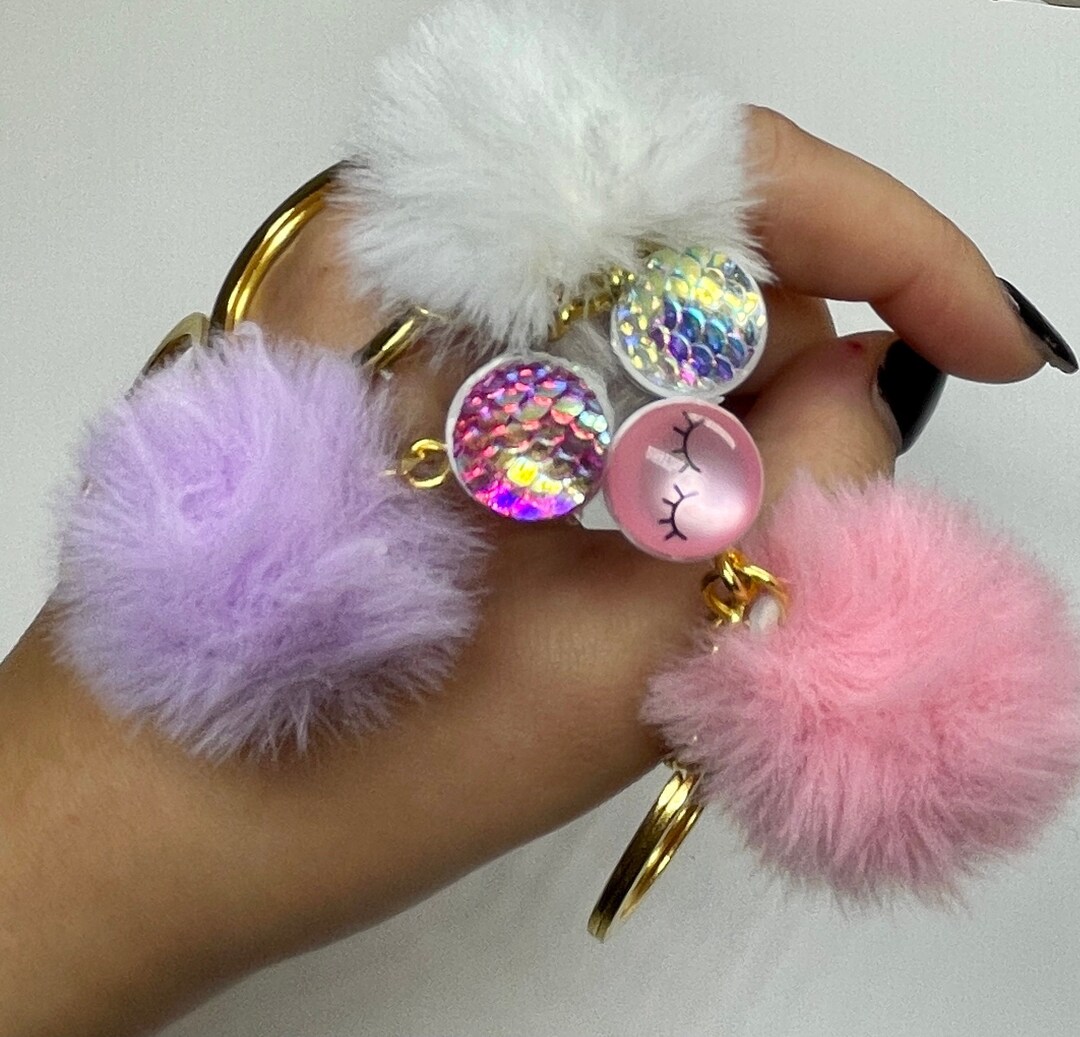 Fluffy Keychain Mascara Wand Etsy