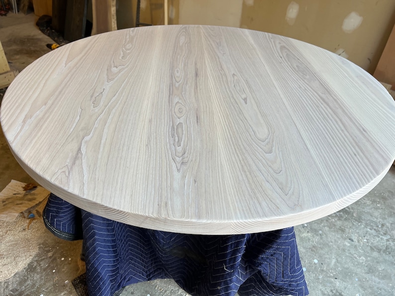 Wood Round Dining Table Top, Handcrafted Round Table Tops, Round Dining