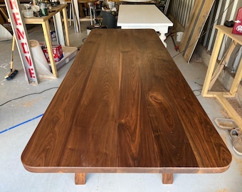 Handmade Walnut Dining Table Top: Solid Wood Kitchen Island