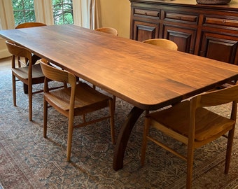 Handmade Walnut Table Top: Solid Wood Dining or Desk