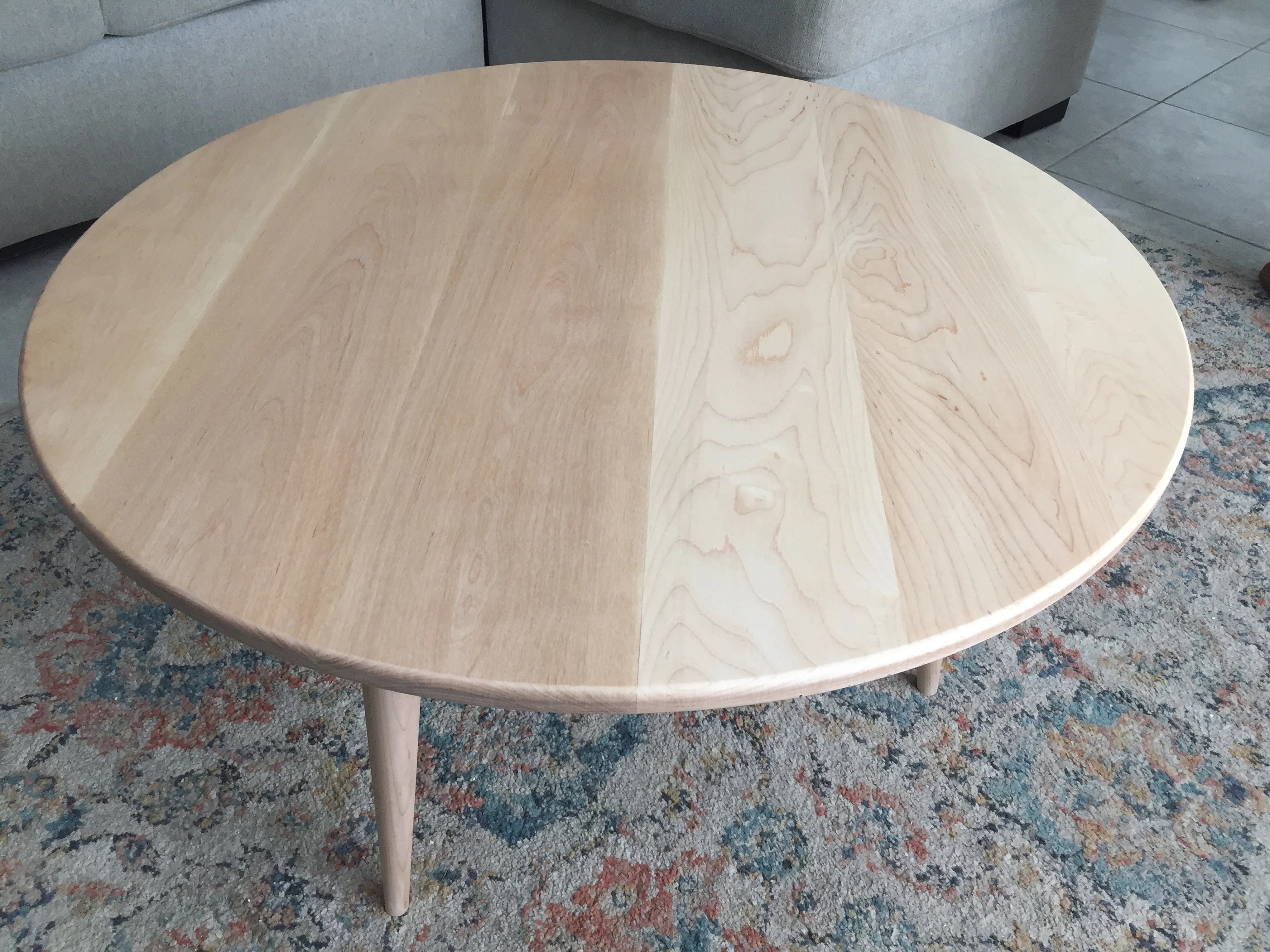 Wood Round Dining Table Top, Handcrafted Round Table Tops, Round Dining ...