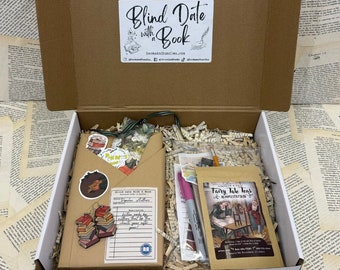 Blind Date With A BOOK BOX Books & Bundles Book Boxes Blind Date Book Surprise Book Box Book Of The Month Bookish Gift Box Blind Book Date
