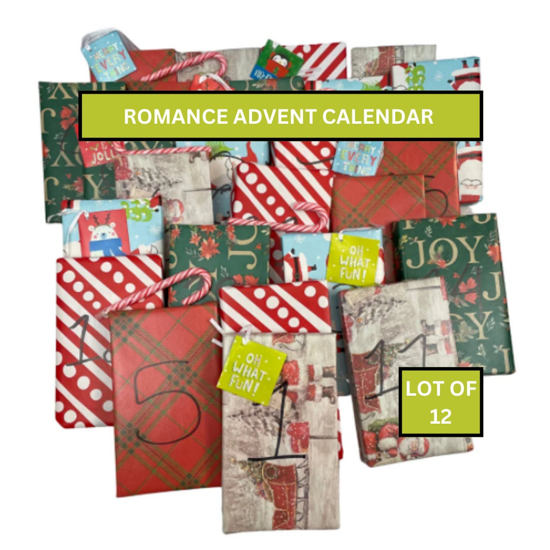 ROMANCE Books Christmas Advent Calendar Holiday Gift Book Advent