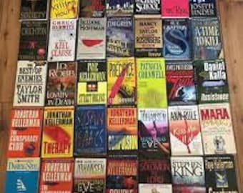 Lot Of 10 Mystery Thriller Fiction Paperbacks Popular Author Books Mix Unsorted RANDOM LOT