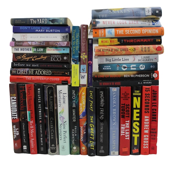 Mystery Thriller By The Pound Mystery Books Thriller Books Bulk Books Used Book Lot Mystery Book Bundle Bookish Gift Random Book Mix Used