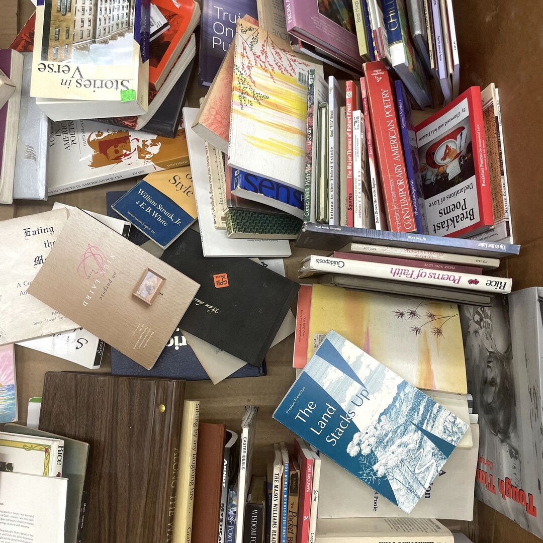 Poetry Books by the Pound Lot of 5 Pounds Poetry Books Rhymes Free