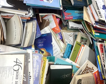 Sheet Music Books By The Pound Lot Of 5 Pounds Free Shipping