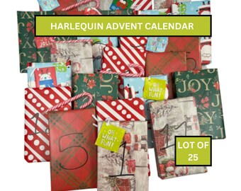 HARLEQUIN Book Christmas Advent Calendar Holiday Gift Book Advent Calendar Blind Date With A Book Bookish Gift 25 Books Bookish Gift