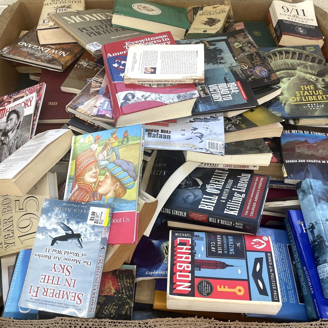 History Books by the Pound Lot of 5 Pounds United States History World