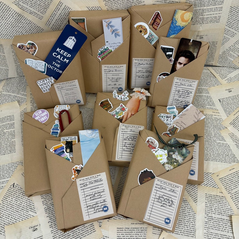 Blind Date With A Book Mystery Book Lover Gift Reading Blind Date Book Surprise Book Box Book OfThe Month Mystery Book Box Blind Book Date image 2