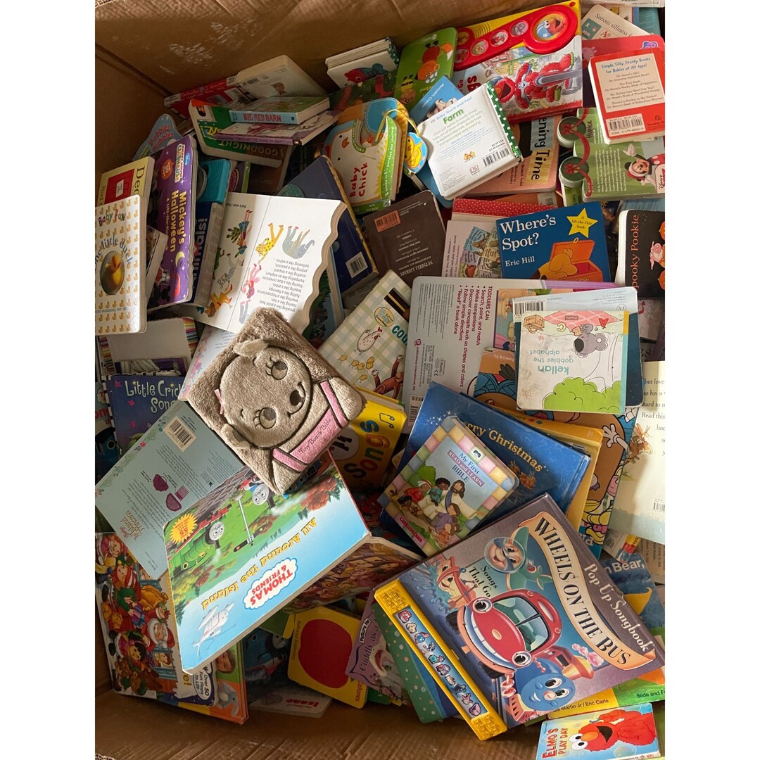 Board Books by the Pound Lot of 10 Pounds Parent Teacher Kids Baby