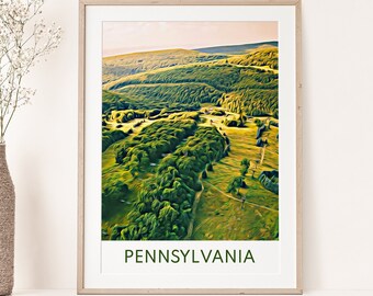 Pennsylvania Print, Pennsylvania Wall Art, Pennsylvania Poster, Pennsylvania Art, Pennsylvania Wall Decor, Pennsylvania Art Print, Travel