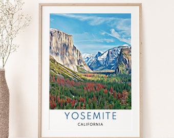 Yosemite Print, Yosemite Wall Art, Yosemite Travel Print, Yosemite Art Print, Yosemite National Park, Yosemite Travel, Yosemite, California