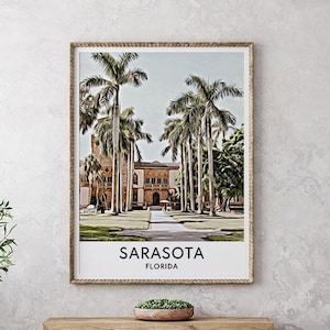 Sarasota Druck, Sarasota Kunst, Sarasota Wandkunst, Sarasota Poster, Sarasota Wanddekor, Sarasota Malerei, Sarasota Kunstdruck, Florida Reise