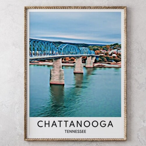 Chattanooga Print Tennessee Print Chattanooga Wall Art Etsy
