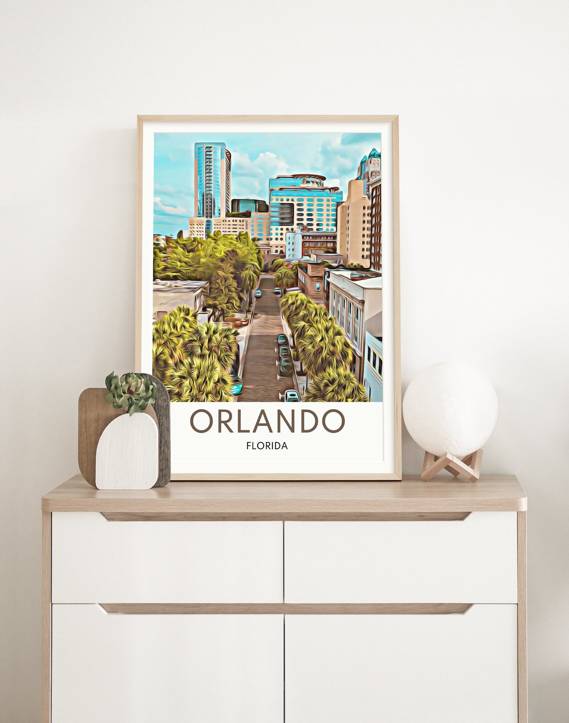 Orlando Travel Prints Orlando Wall Art Orlando Print Etsy